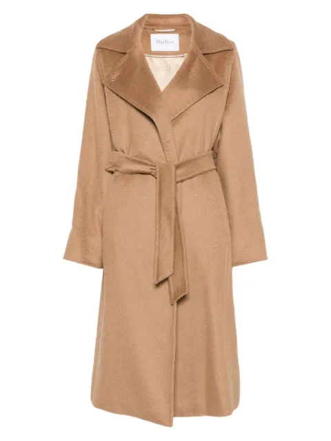 Max Mara belted notched-lapel coat