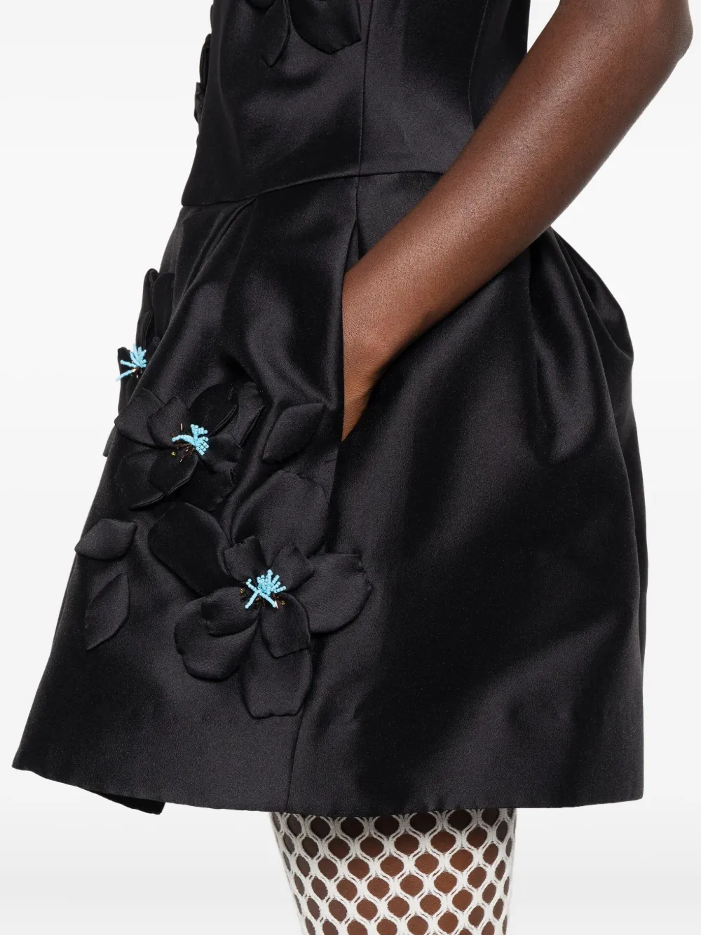 SHUSHU TONG Mini-jurk met V-hals Zwart