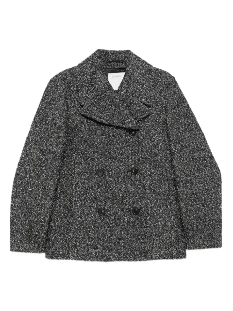 Sportmax double-breasted speckled coat