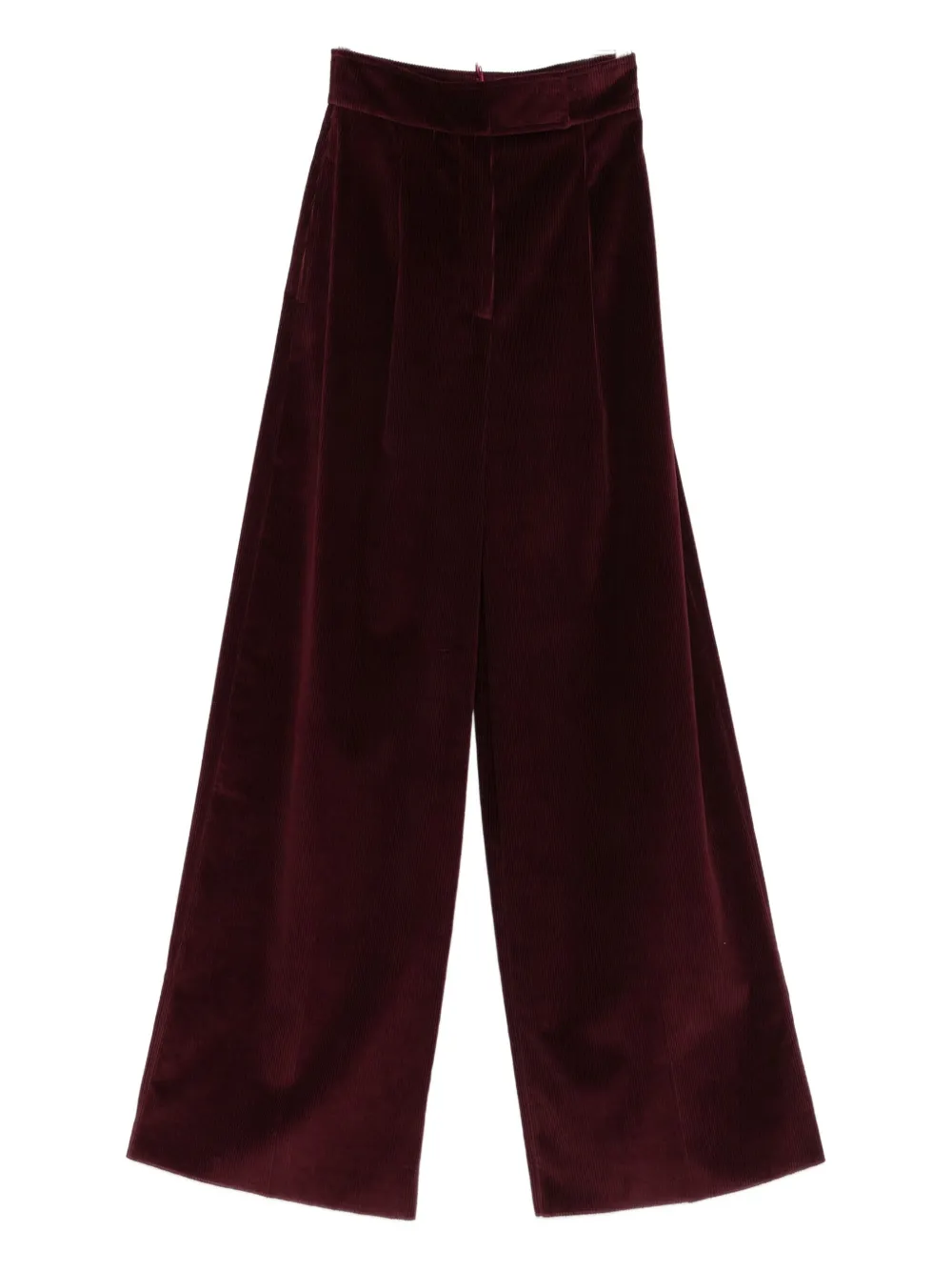 Max Mara Bosso Pleated Trousers In Red