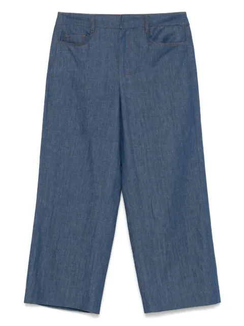 'S Max Mara logo-patch trousers