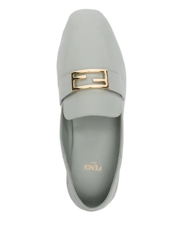 FENDI バゲットローファー バゲット ローファー レザー ブラック | Fendi