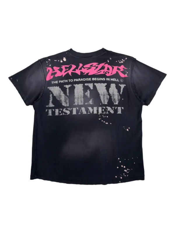 トップス Hellstar New Testament T-Shirt HELLSTAR New Testament T-shirt | Black | FARFETCH