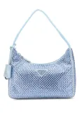 Prada Pre-Owned 2013-2024 Mini Satin Crystal Re-Edition 2000 shoulder bag - Blue