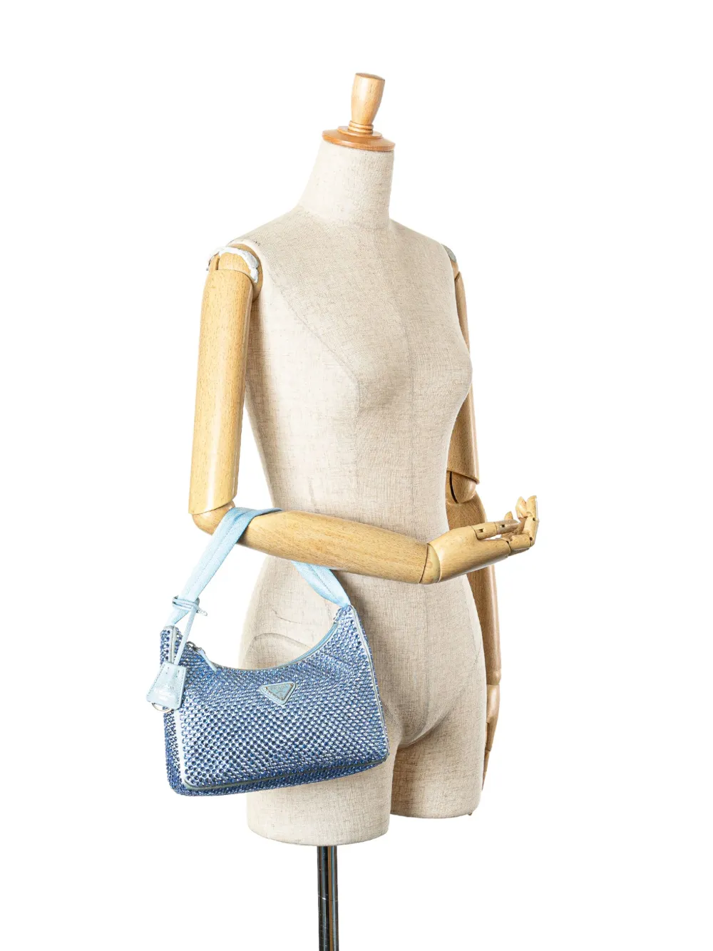 Prada Pre-Owned Borsa a spalla Crystal Re-Edition 2000 mini in raso 2013-2024 | Pre-owned | Image 2