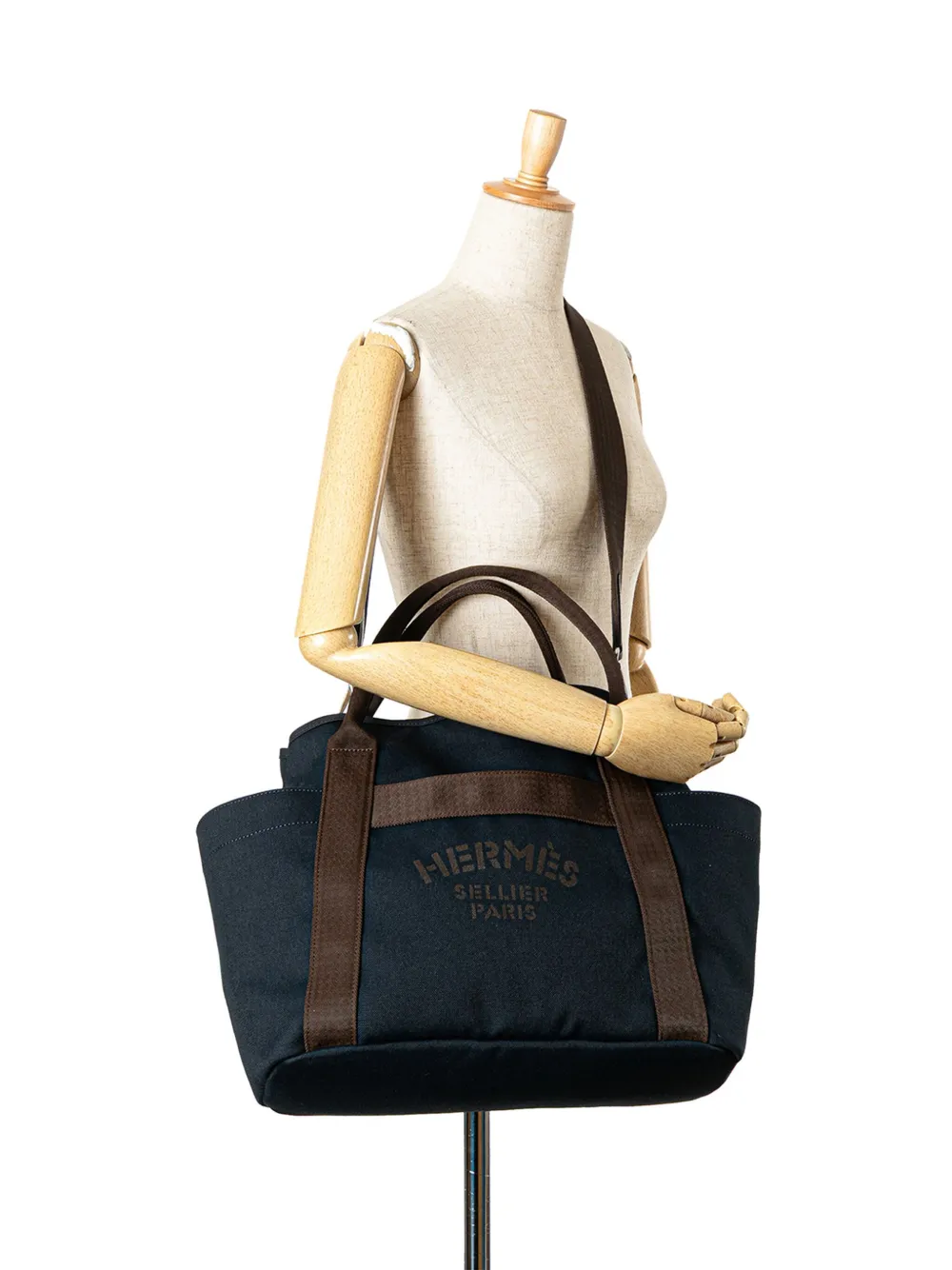 Hermès Pre-Owned 2017 Toile Sac de Pansage Grooming Bag satchel | Pre-Owned | Image 2