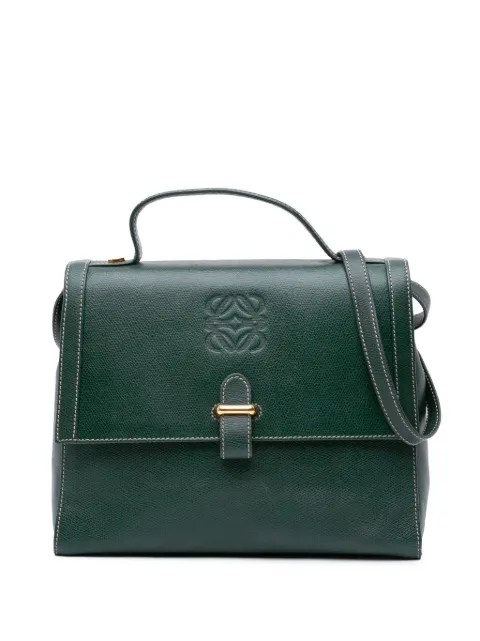 Loewe Pre-Owned 20th Century Anagram Leather Flap satchel