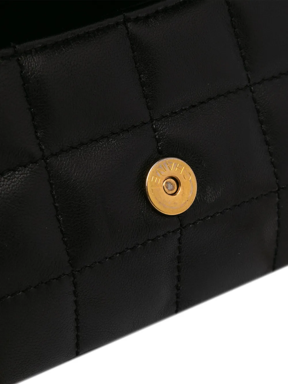 Pre-owned Chanel 2008-2009 Extra Mini Camellia Choco Bar Lambskin Flap Crossbody Bag