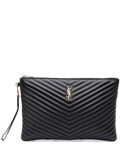 Saint Laurent Pre-Owned pochette à motif monogrammé (2018)