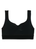 ALAINPAUL gathered-detailing bra - Black