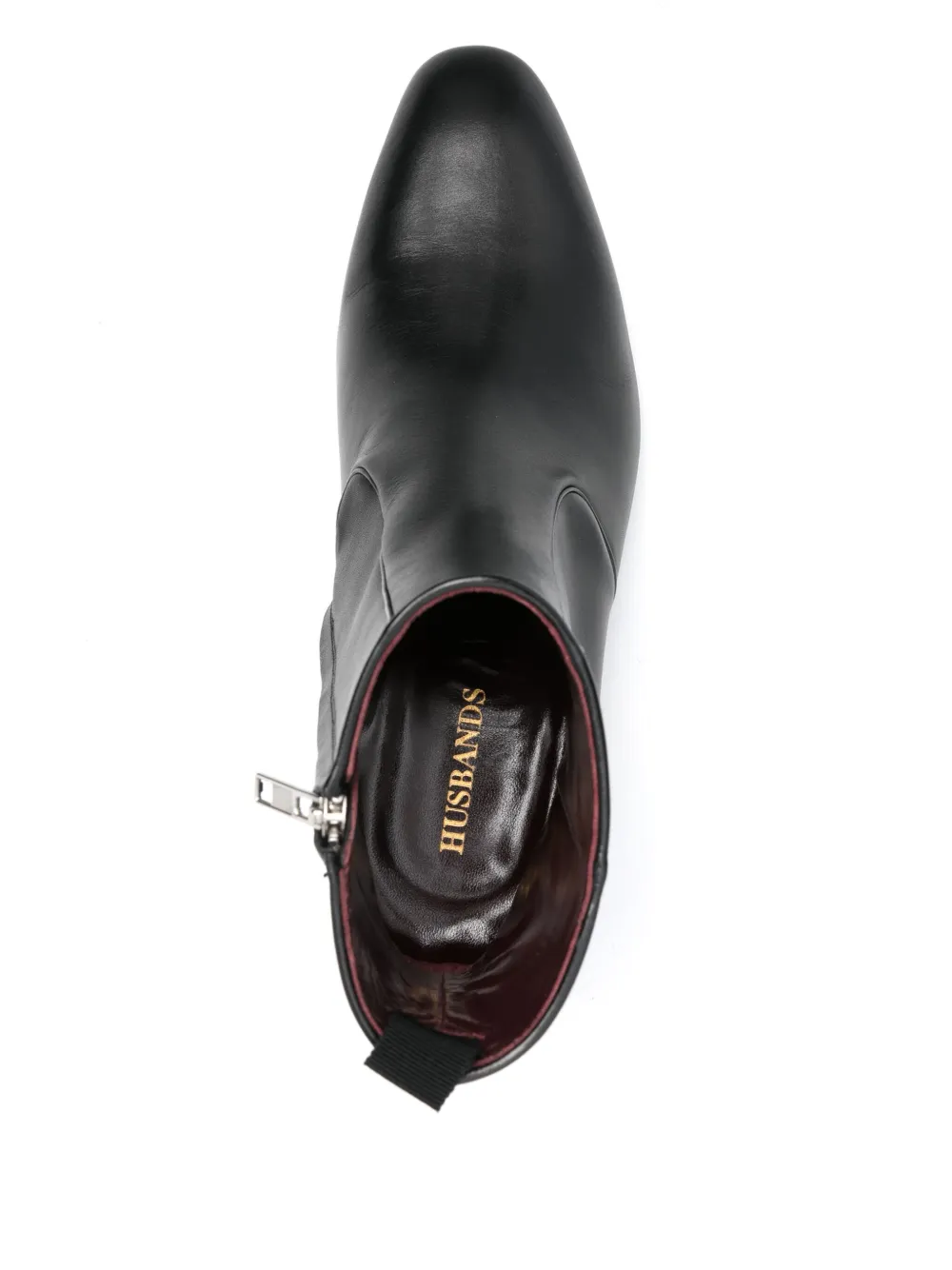 Husbands leather Chelsea ankle boots Black
