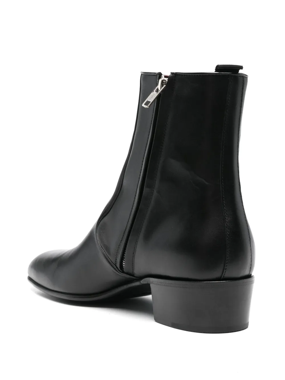 Husbands leather Chelsea ankle boots Black