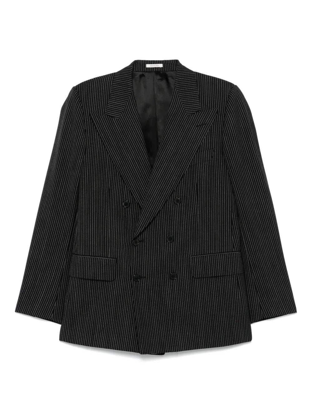 Husbands  pinstriped blazer | Black | Image 1