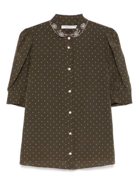 Alessandra Rich crepe-de-chine blouse