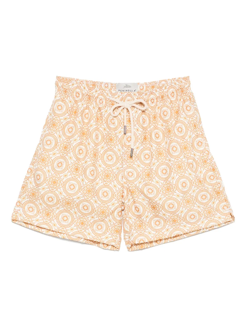 PENINSULA SWIMWEAR graphic-print swim shorts | Orange | Image 1