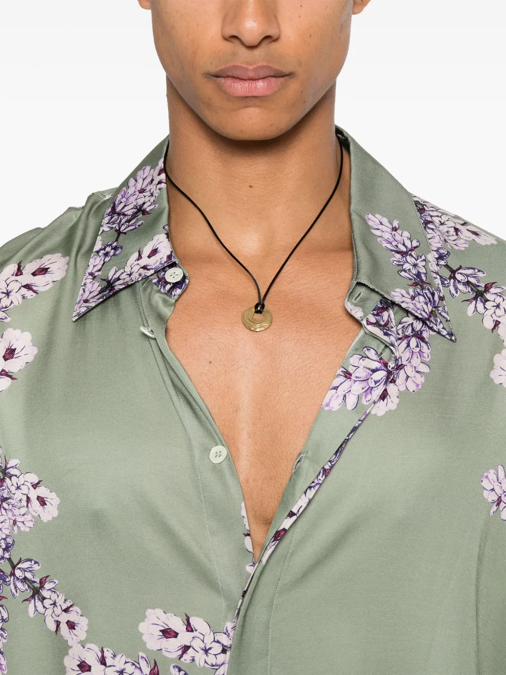 Emporio Armani Overhemd met bloemenprint Groen