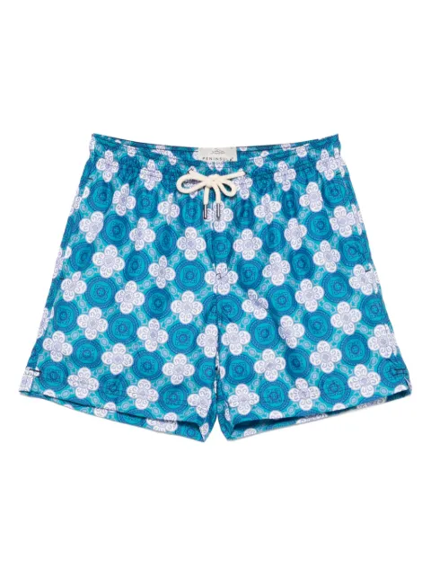 PENINSULA SWIMWEAR graphic-print swim shorts