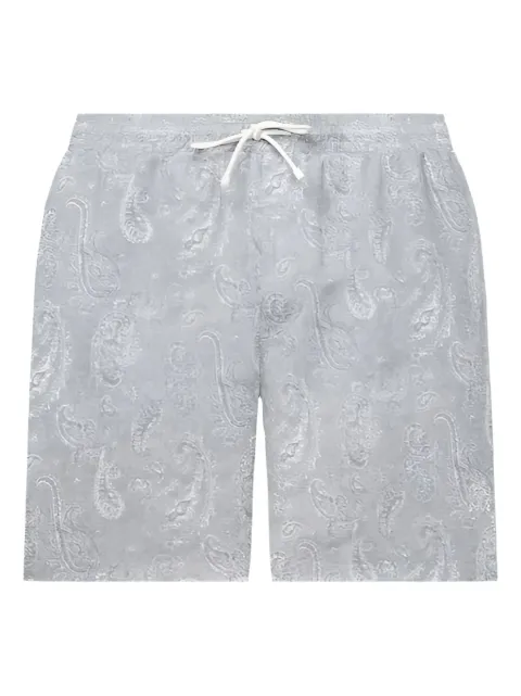 Brunello Cucinelli shorts de playa con motivo de cachemira