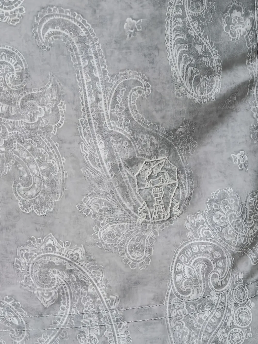 Brunello Cucinelli Zwembroek met paisley-print Grijs