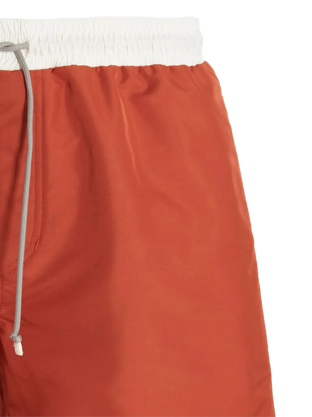 Brunello Cucinelli Zwembroek met geborduurd logo Oranje