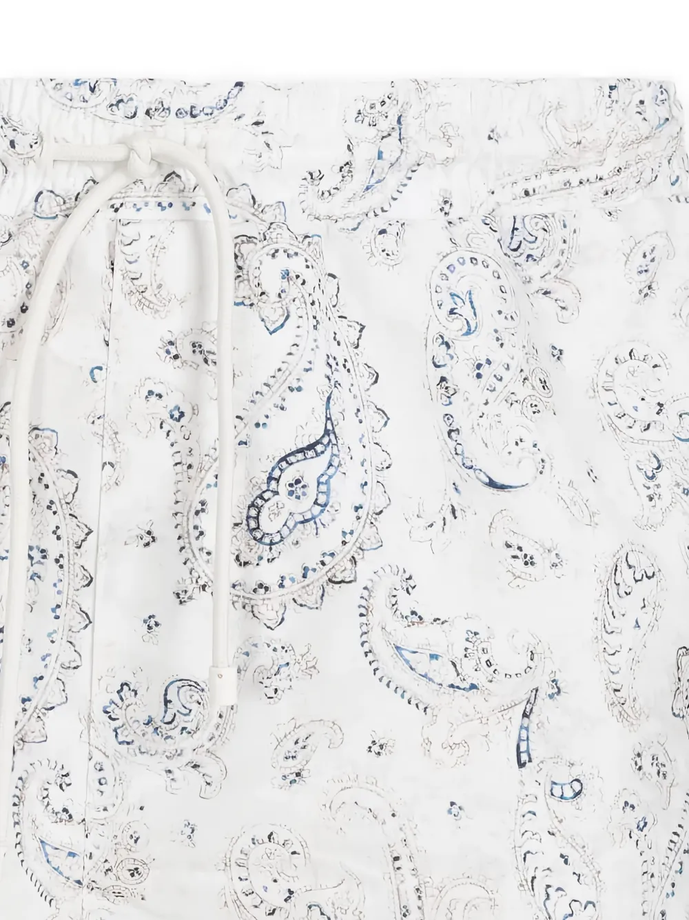 Brunello Cucinelli Zwembroek met paisley-print Wit