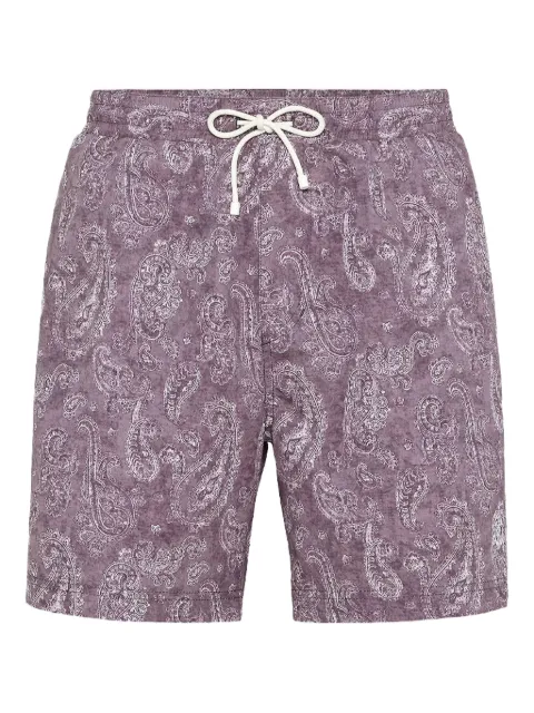Brunello Cucinelli paisley-print swim shorts