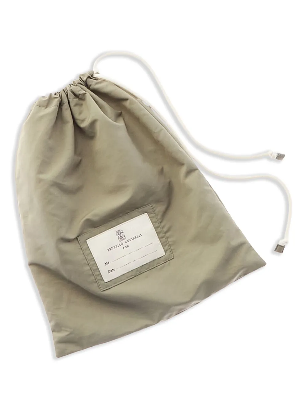 Brunello Cucinelli Zwembroek met geborduurd logo Groen