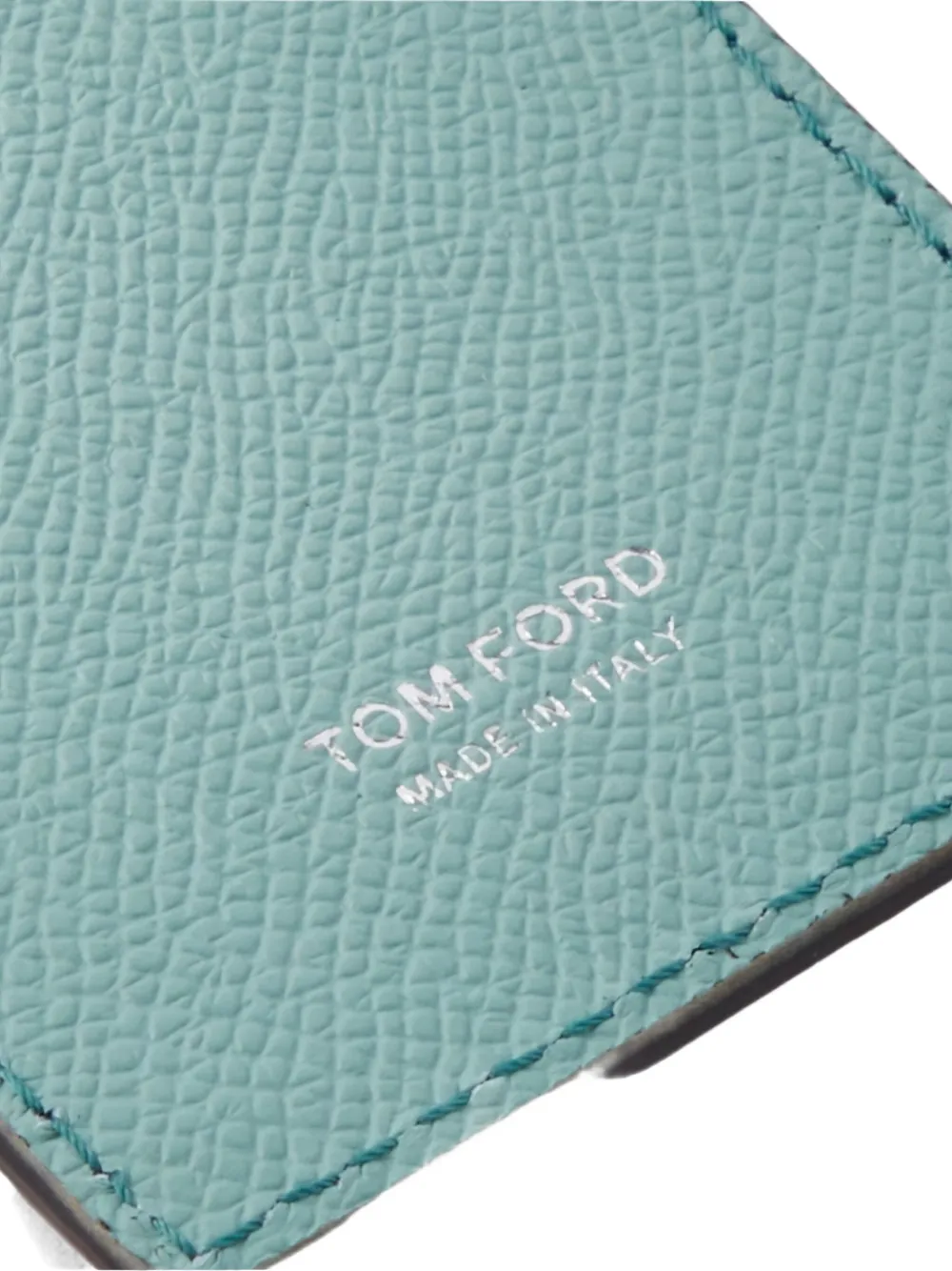 TOM FORD Leren bagagelabel Blauw