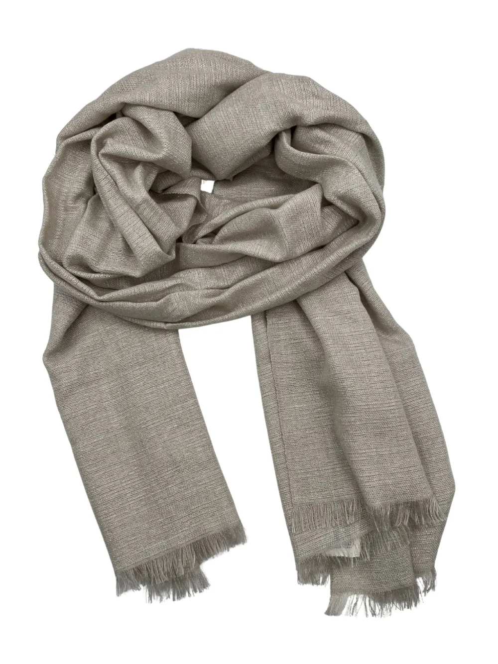 Brunello Cucinelli mascada con flecos | neutro | Image 1