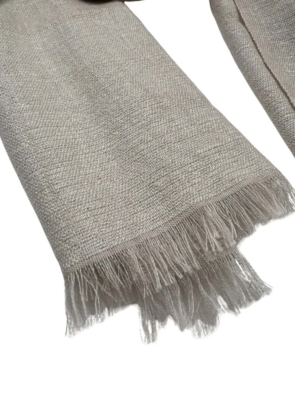 Brunello Cucinelli Sjaal met franje Beige