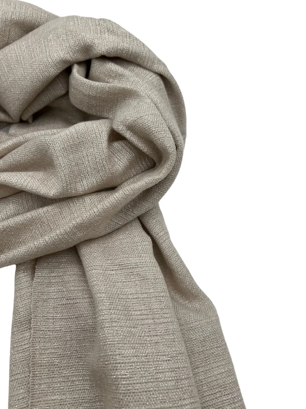 Brunello Cucinelli Sjaal met franje Beige