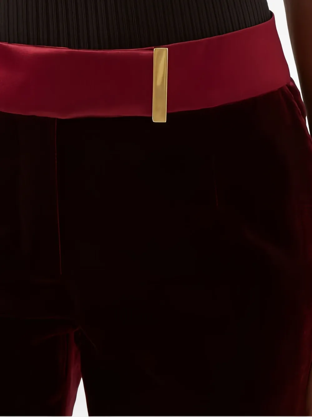 TOM FORD Fluwelen broek Rood