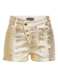 TOM FORD metallic shorts - Gold