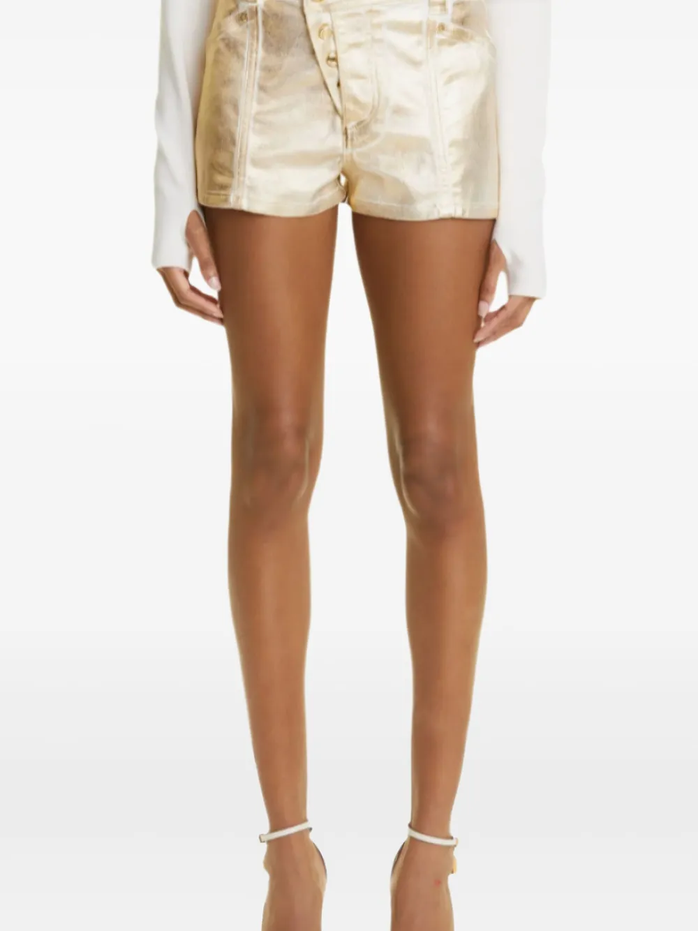 Shop Tom Ford Metallic Shorts