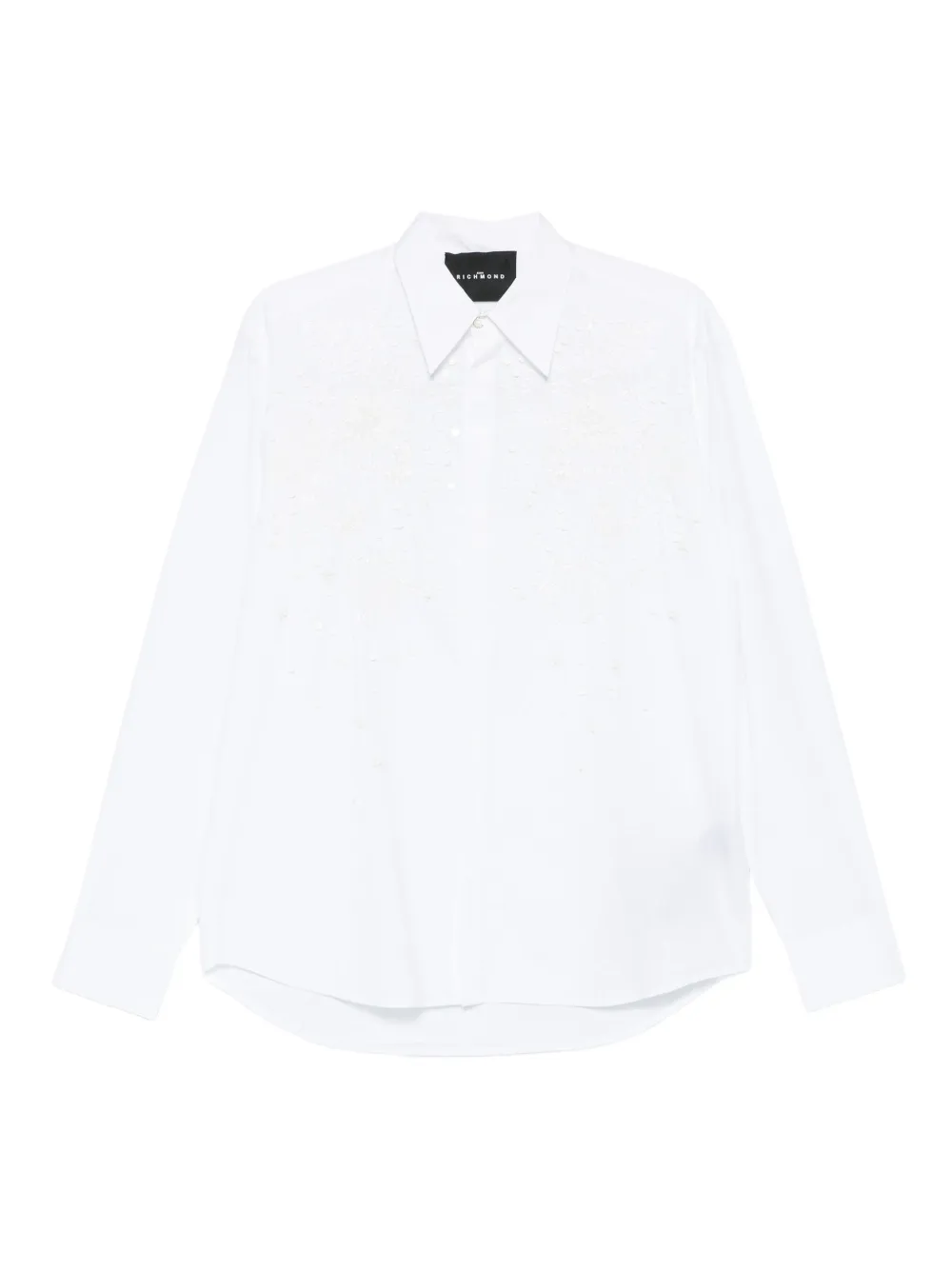 John Richmond Tavaria embellished long-sleeves shirt | أبيض | Image 1