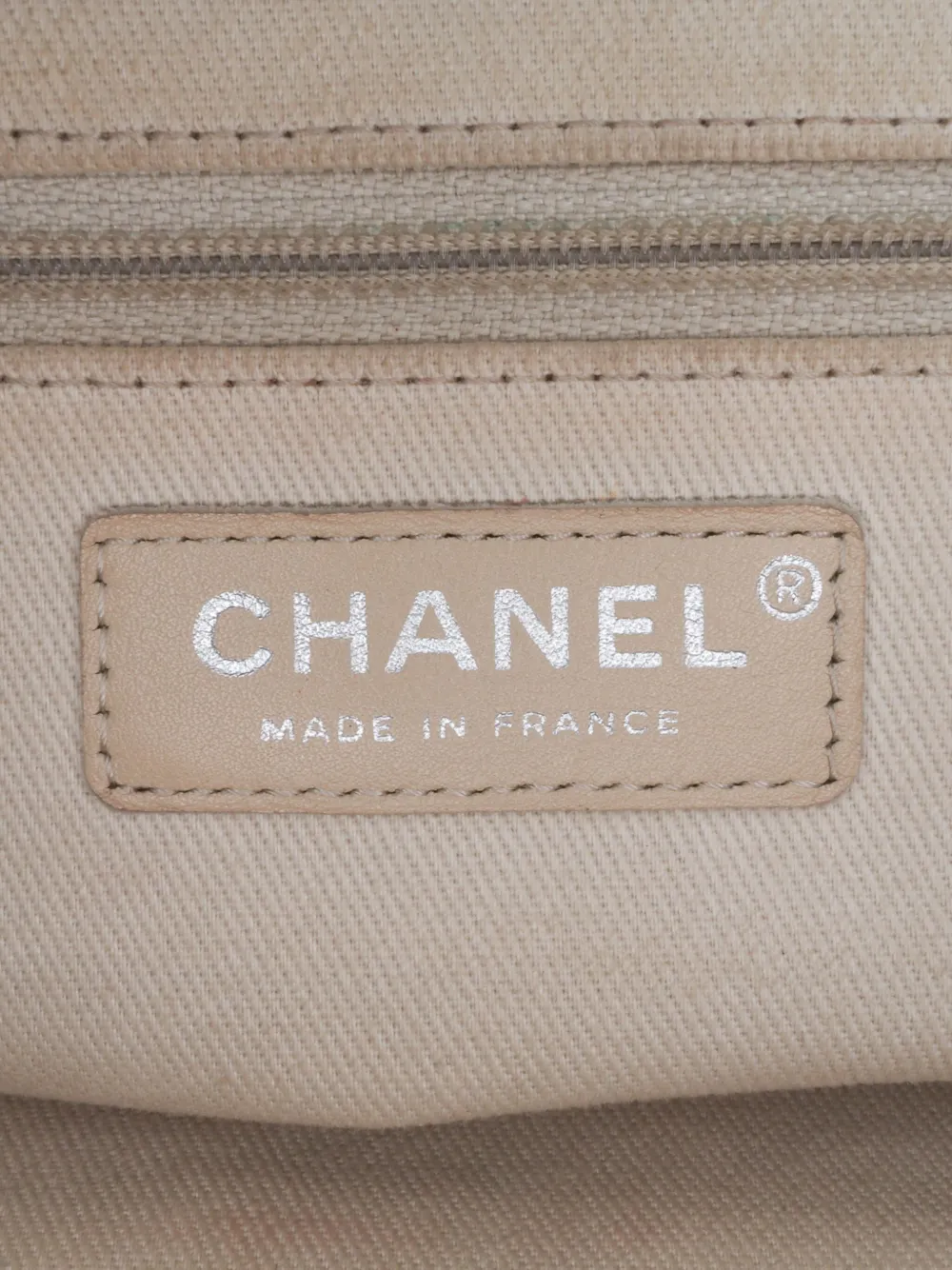 Pre-owned Chanel 2012-2013 Cc Quilted Caviar Frame Shopping Tote Bag