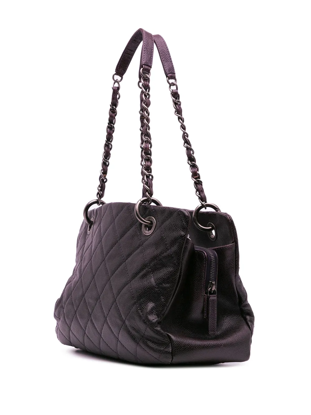 CHANEL Pre-Owned 2012 Small Quilted Iridescent Caviar Chic Shopping tote bag | Pre-Owned | Image 2