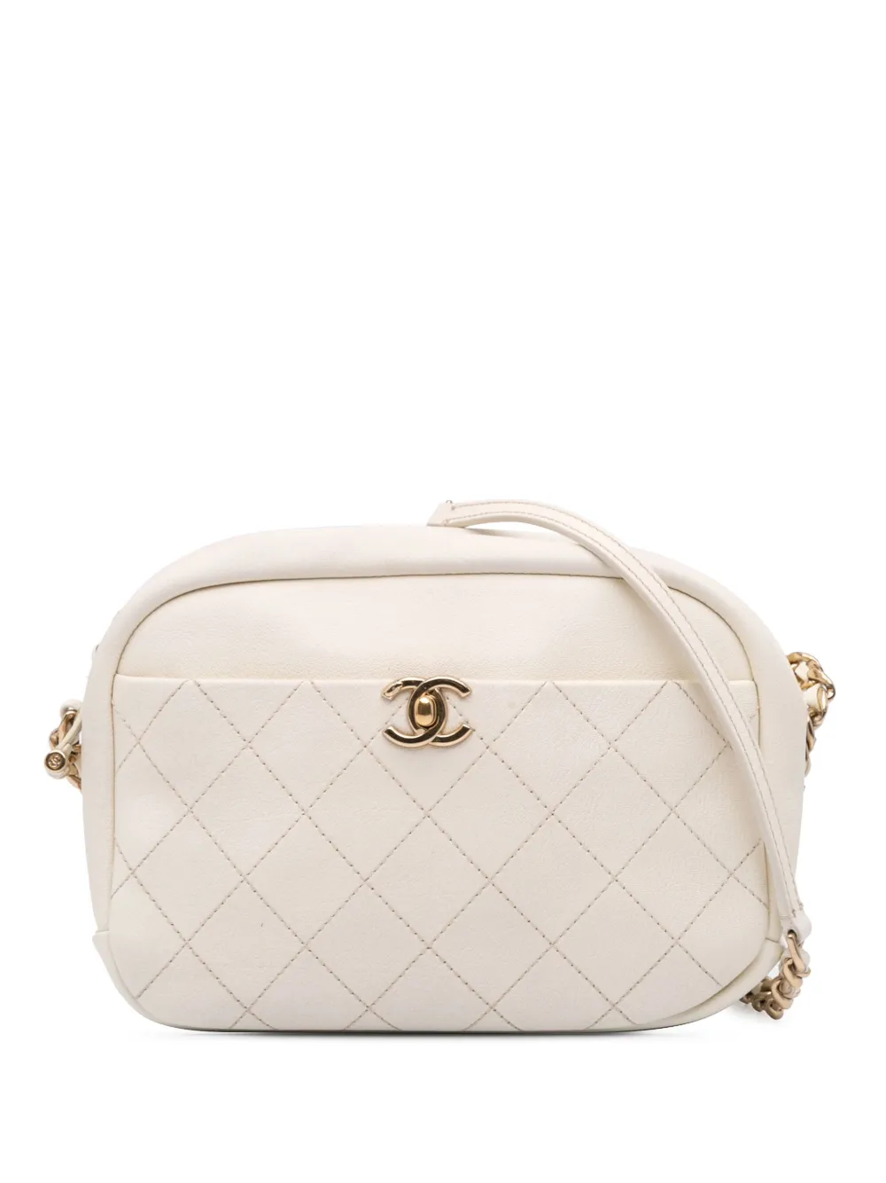 CHANEL Pre-Owned 2018-2019 ミディアム マトラッセ ゴートスキン カジュアル トリップ カメラバッグ CHANEL Pre-Owned 2018-2019 ミディアム マトラッセ ゴートスキン カジュアル トリップ カメラバッグ