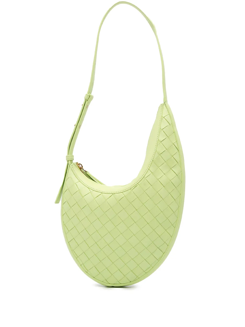 Bottega Veneta Pre-Owned 2012-2024 スモール ラムスキン イントレチャート ドロップ ホーボーバッグ - Bottega Veneta Pre-Owned 2012-2024 スモール ラムスキン イントレチャート ドロップ ホーボーバッグ -