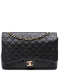 CHANEL Pre-Owned 2011 Maxi Classic Caviar Double Flap shoulder bag - Black