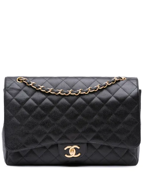 CHANEL Pre-Owned 2011 Maxi Classic Caviar Double Flap shoulder bag