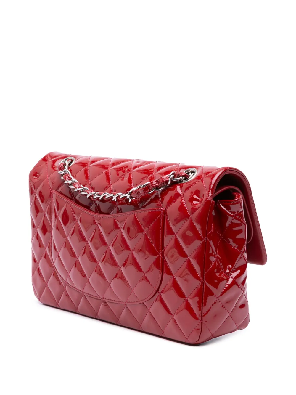 CHANEL Pre-Owned 2013-2014 Medium Classic Patent Double Flap shoulder bag | Pre-Owned | Image 2