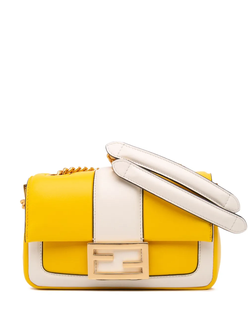 Fendi Pre-Owned mini sac porté épaule Apolo Chain Baguette (2010-2024) | blanc | Image 1
