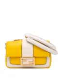 Fendi Pre-Owned 2010-2024 Mini Bicolor Nappa Apolo Chain Baguette shoulder bag - White