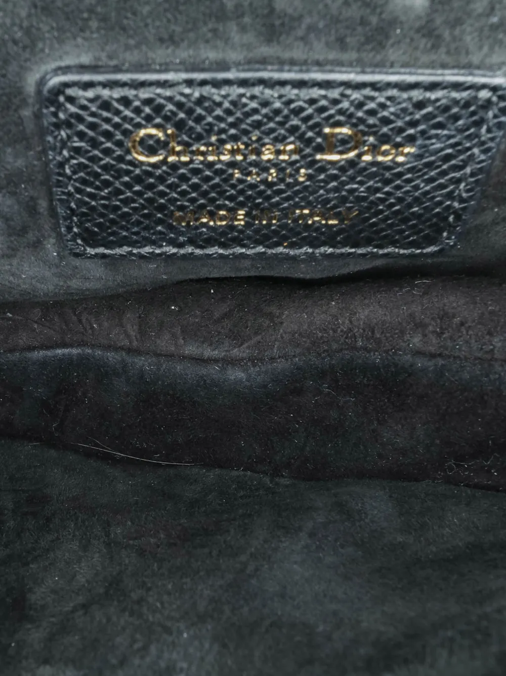 Pre-owned Dior 2020 Mini Grained Calfskin Saddle Satchel