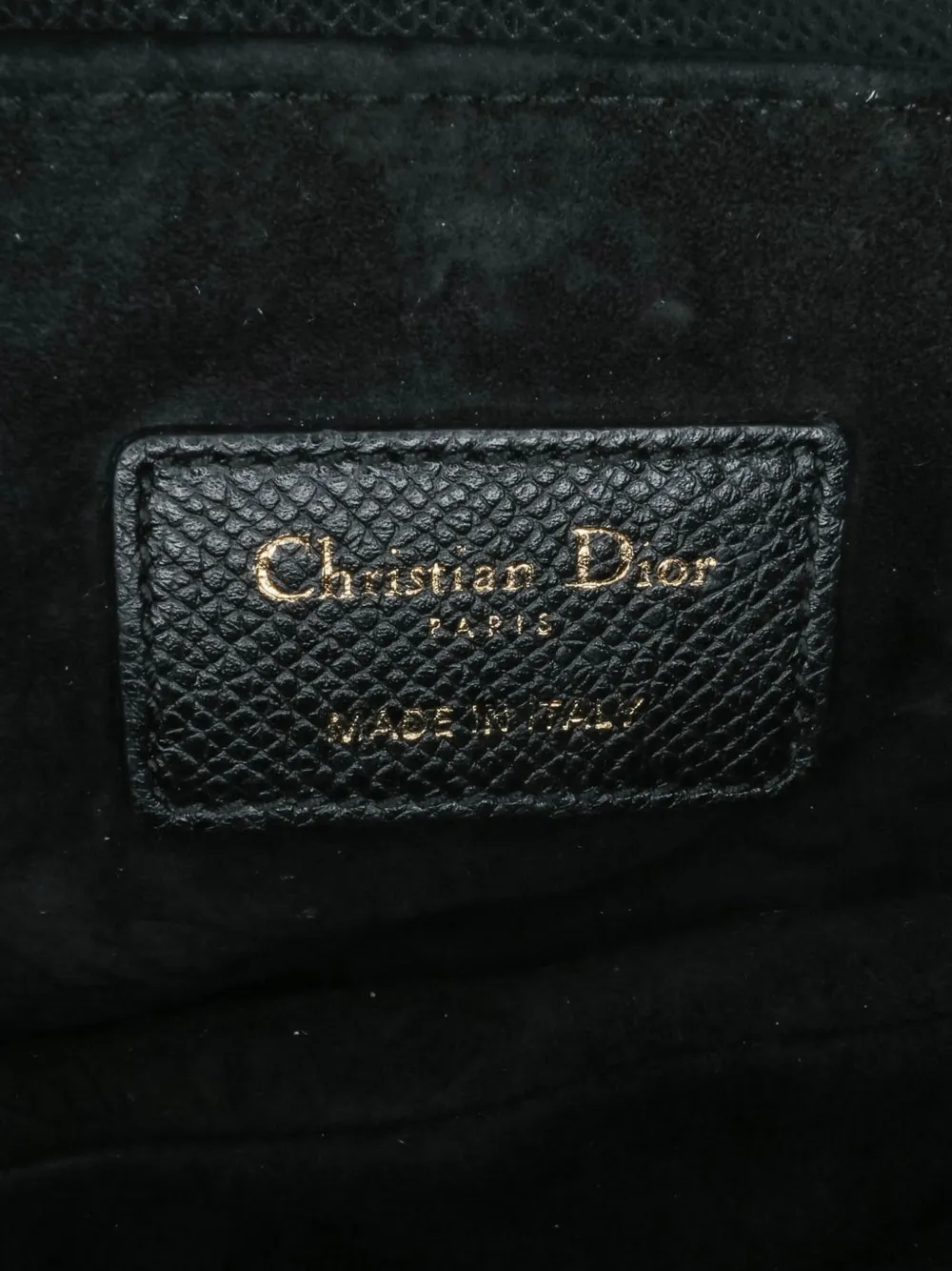 Pre-owned Dior 2020 Mini Grained Calfskin Saddle Satchel