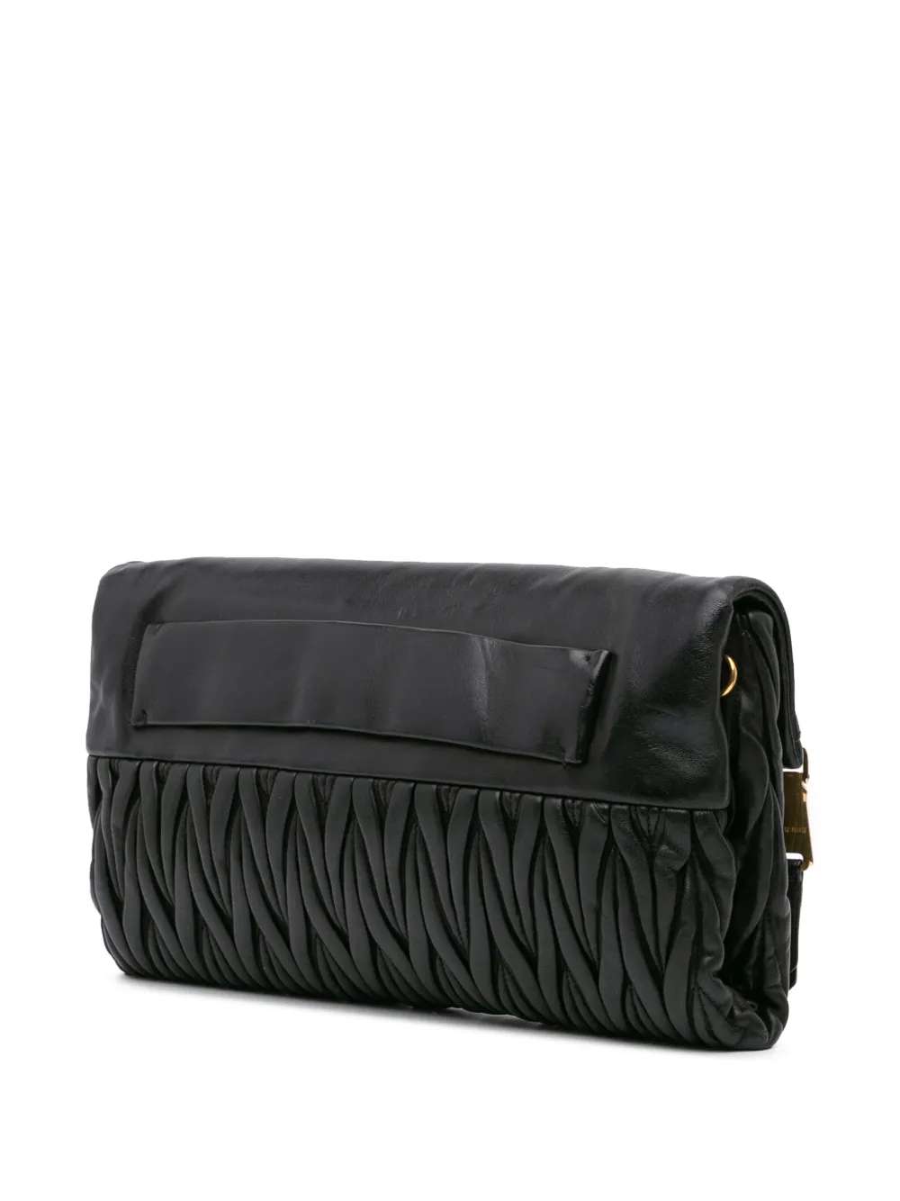 Miu Miu Pre-Owned 2010-2024 Matelasse Nappa Leather Zip Fold Over crossbody bag | Bags | Image 2