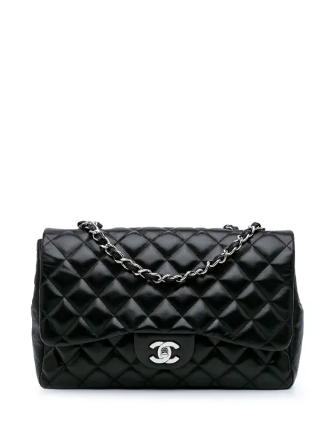 CHANEL Pre-Owned 2009-2010 Jumbo Classic Lambskin Single Flap shoulder bag