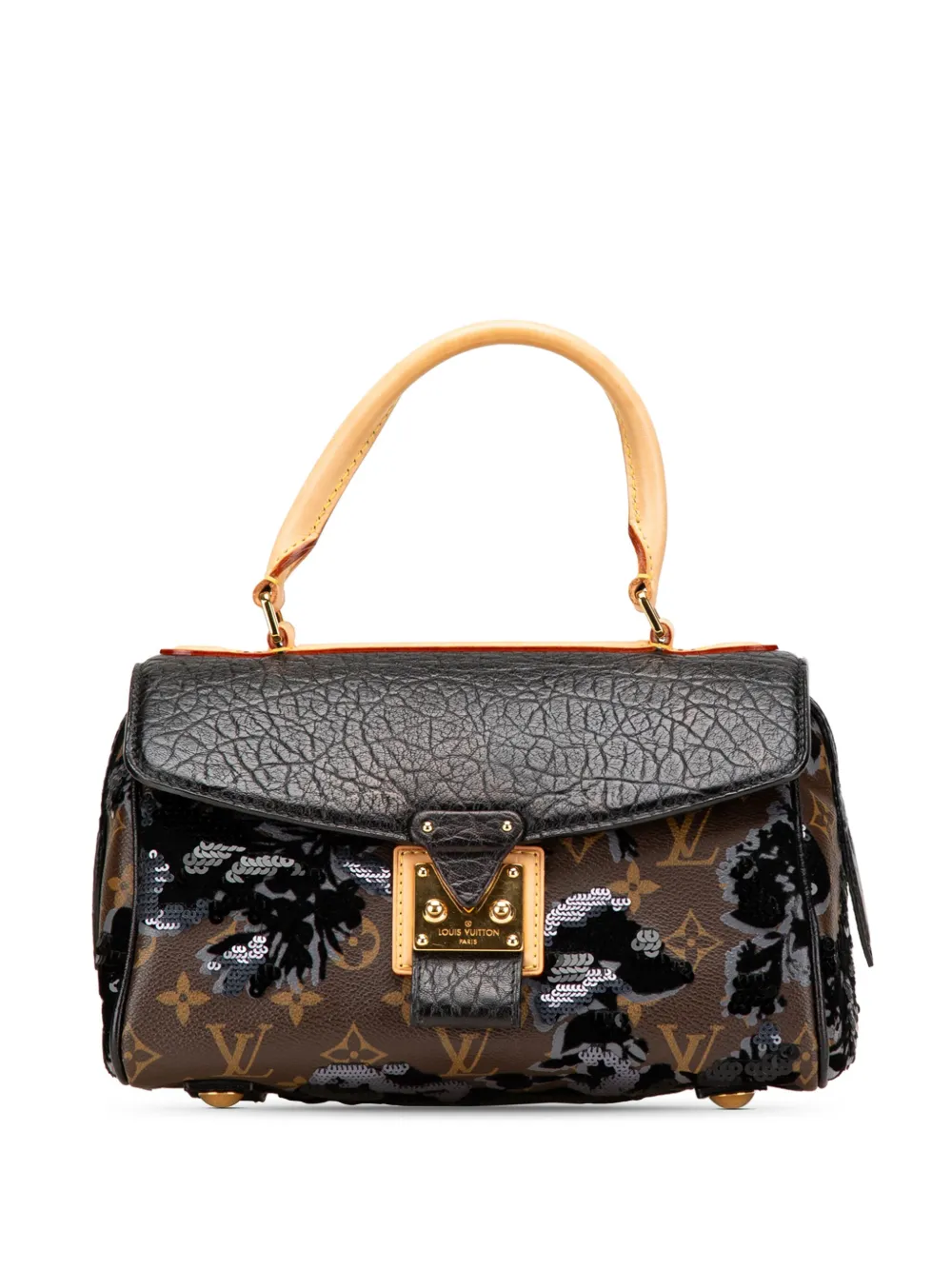 Louis Vuitton Pre-Owned 2010 Monogram Fleur De Jais Carrousel handbag | Black | Image 1