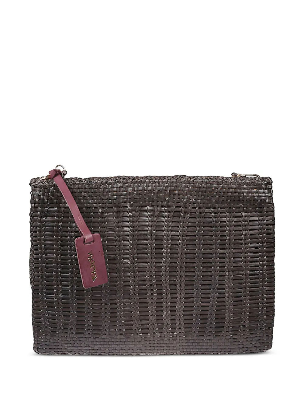 VIPERA Borsa a spalla in pelle intrecciata | marrone | Image 1